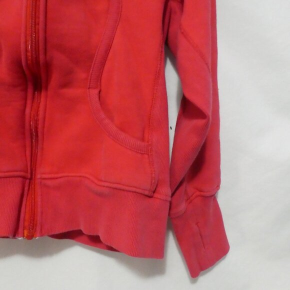 LULULEMON | see measurements | Red Scuba Zip-Up Hooded Sweatshirt - Hoodie - Picture 9 of 15